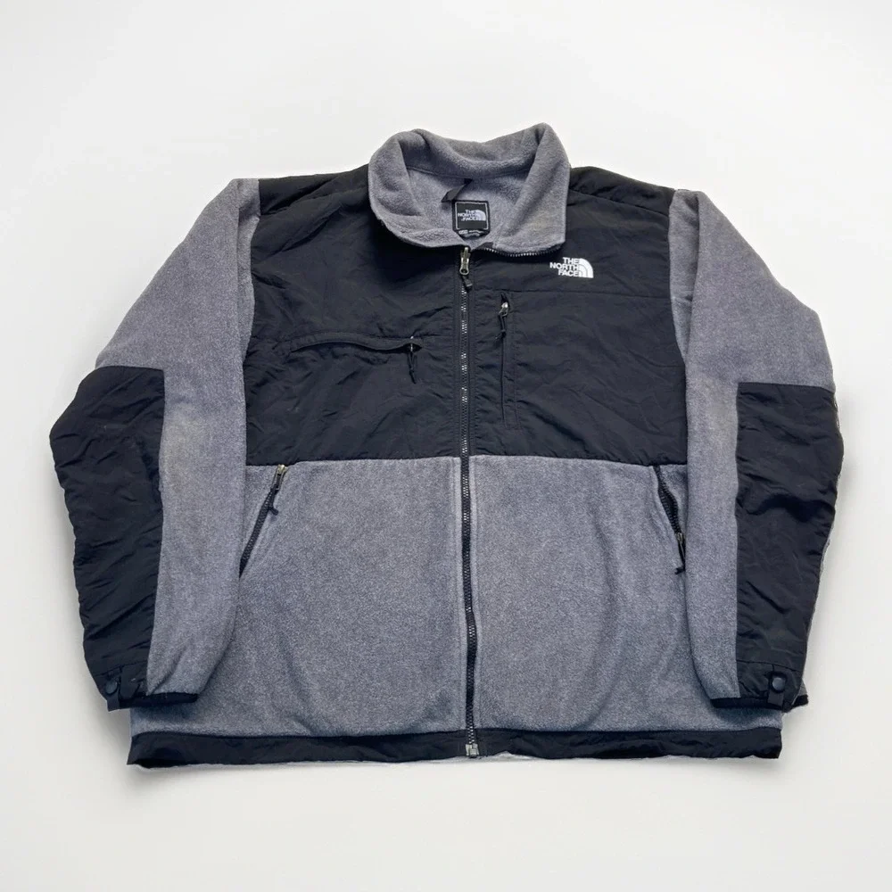 The North Face Denali Fleece Jacket Mens XL Gray Polartec Y2k Vintage Gorpcore